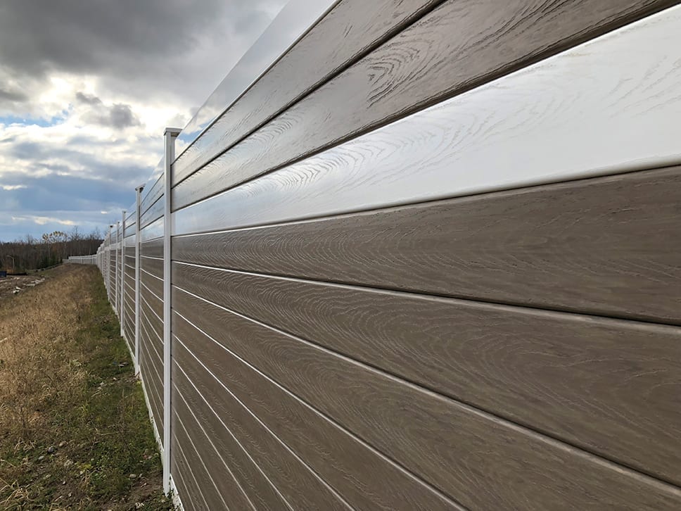 Embossed Woodgrain Texture soundwalls