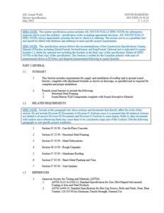 Standard Specification - Metric