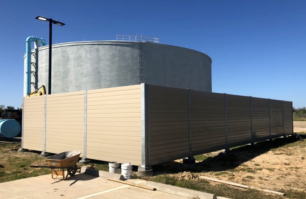 Wide exterior view of 8' pumping station noise barrier wall.jpg