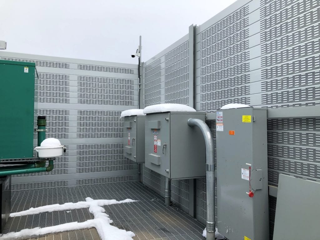 Interior view of data centre noise barrier wall.jpg