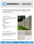 AIL Sound Walls Finish Levels Brochure