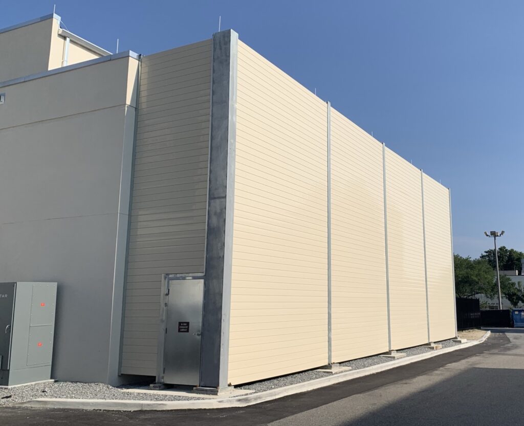 Equipment enclosure with XL Series 16' panels