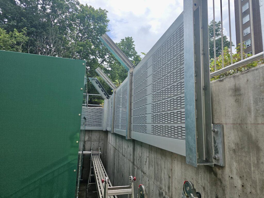 Installation view #3 of sound barrier wall generator surround